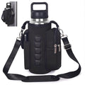 RICHEN Magnetic Gym Bag,Magnets Gym Water Bottle Bag Carrier Holder with Pockets & Strap Fit for 18 to 40 oz Owala Hydro Flask Yeti, Gym Accessories for Men Women,Walking, Hiking - color: Charcoal Black