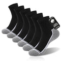 Ankle Compression Quarter Socks White Athletic Breathable Socks For Men - color: Black（3 Pairs）, size: 10-13