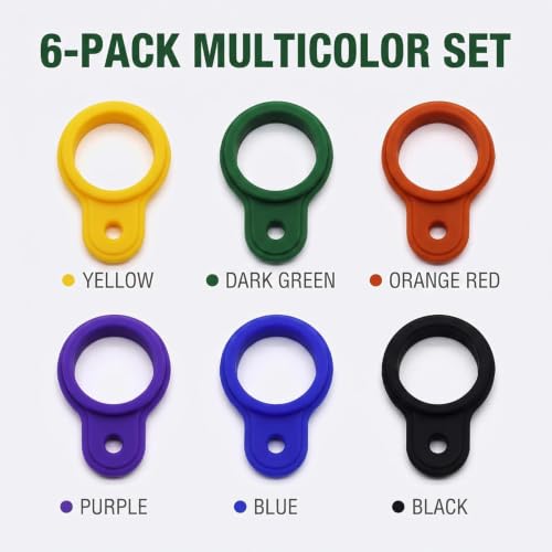 6Pcs Water Bottle Clip, Silicone Water Bottle Buckle with Clip, Portable Secure Bottle Holder Water Bottle, Hanging Rings Silicone Water Bottle Buckle Portable Hiking Camping