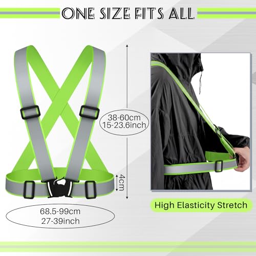 Hercicy Reflective Running Vest, Safety Vest Strap