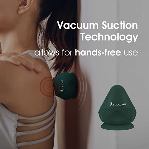 Solacium Mountable Massage Therapy Tool - Multi-Surface Suction Cup Wall Massage Tool for Sore Muscles, Myofascial Release, Stress Relief, Trigger Point and Deep Tissue Massage (Dark Green) - color: Dark Green