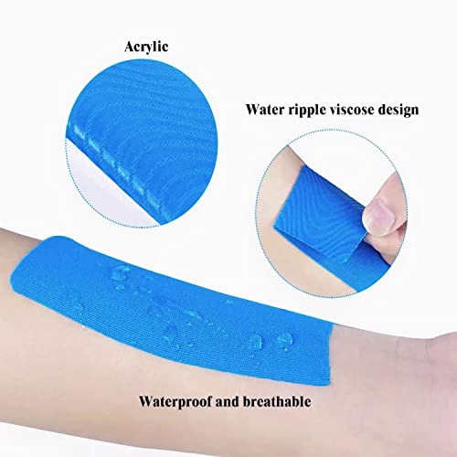 Latex-Free Kinesiology Tape - 40 Precut Strips for Joint & Muscle Pain - color: Black, size: 40PCS
