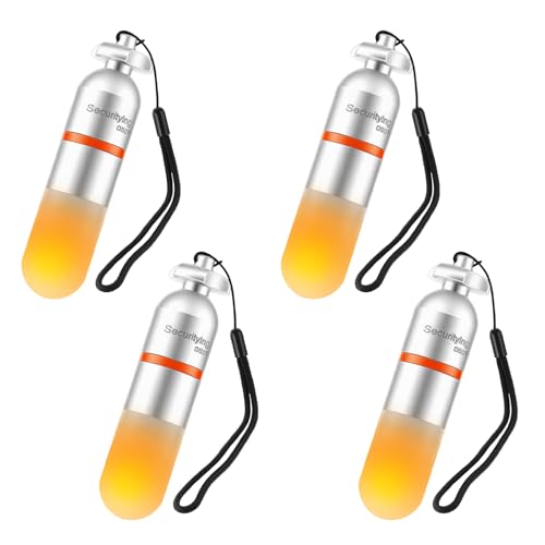 SecurityIng 4 Pcs Scuba Dive Strobe Signal Light, 4 Pcs - Yellow - color: Yellow
