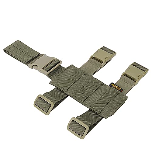 EXCELLENT ELITE SPANKER Tactical Drop Leg Holster Adjustable Drop Leg Platform Molle Module Universal Bag for Left/Right Leg - color: Ranger Green