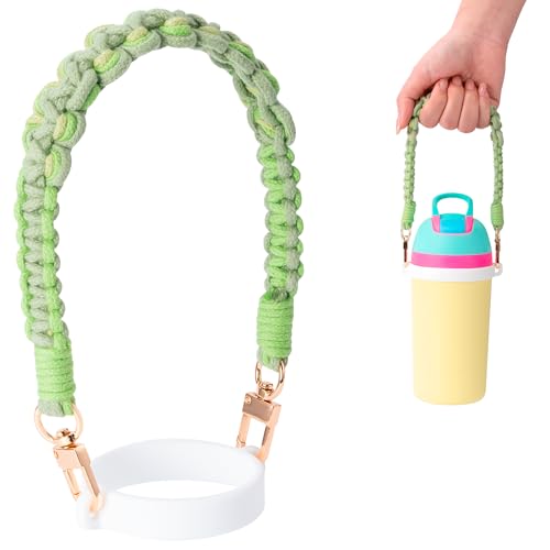 Water Bottle Handle Strap Compatible with Owala Water Bottle - color: Green