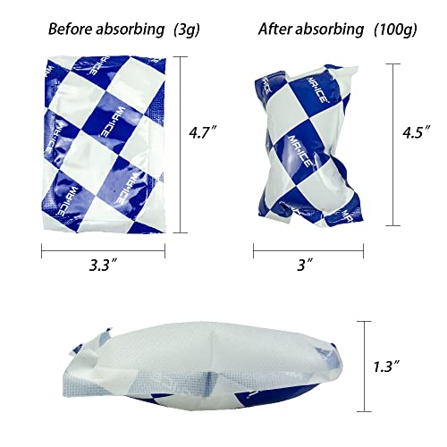 Reusable Dry Ice Packs for Shipping & Storage - Long Lasting Cold Packs for Lunch Box & Coolers - Ideal for Frozen Food & Drinks - style: 3.3" x 4.7" 100pcs
