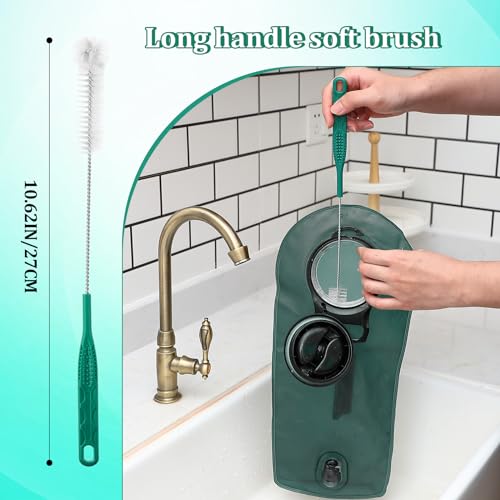 Patelai 2 Set 8 in 1 Reservoirs Hydration Bladder Cleaning Kit - color: Green