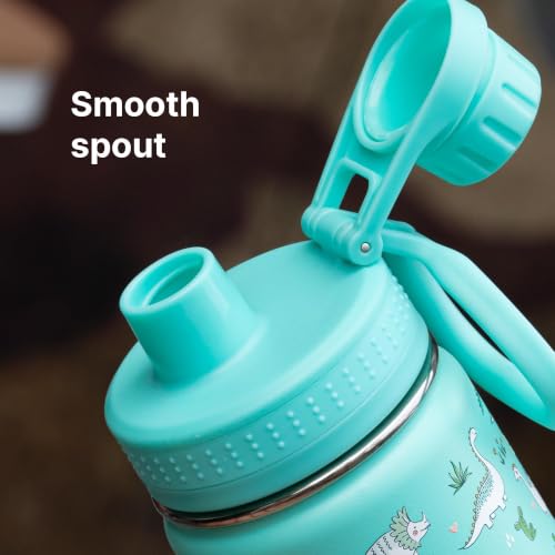 Spout Lid for Hydro Flask 12 16 18 20 32 40 64oz Wide Mouth Bottle - color: Green 1 pack