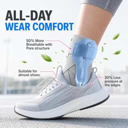 Ankle Stabilizer Brace with Side Support - Layered Compression Knit,Adjustable Cross Straps,Removable on Both Sides,Moisture-Wicking Fabric - size: Small