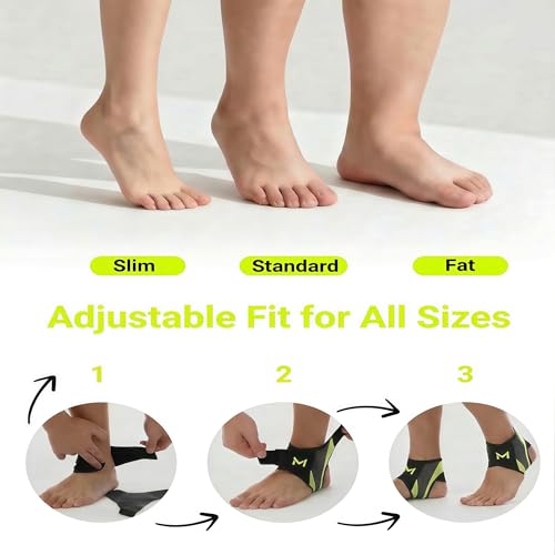 2-Pack Ankle Support Brace Ankle Stabilizer Green - color: Green