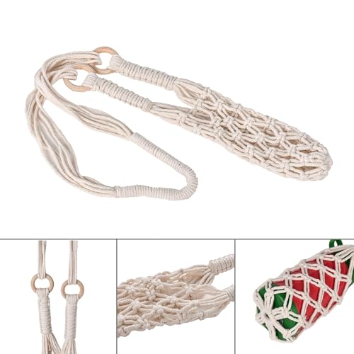 Eiyye Crochet Water Bottle Holder Crossbody Handmade Boho Water Bottles Sling with Strap Lightweight Bottle Carrier for Everyday Use(2-Pack)