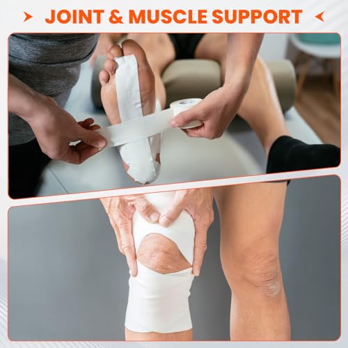 White Athletic Tape 16Pk, 1.5"x160Yds, Ankle/Wrist Support, for Soccer/Football - size: 16P