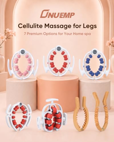 Wooden Lymphatic Drainage Cellulite Lipedema Massager for Leg Thigh Calf - size: Leg Bead Massager