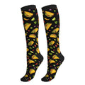 Compression Socks Women and Men 15-20mmHg-Circulation Support Socks for Athletic Running Cycling - color: Taco