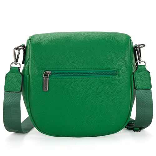 Montana West Crossbody Bag for Women, Vegan Leather Bum Bag with Coin Purse - color: Green