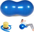 Peanut Ball for Kids Therapy, 90x45cm Anti-Burst Exercise Ball with Pump, Gym Quality Fitness for Yoga, Physical, Child Training, Women, Men