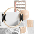 PhysKcal Pilates Kit, 15-Inch Pilates Ring with 1x Pilates Ball & 5X Bands - color: Nude