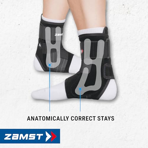 Zamst A1 Strong Ankle Brace Sports Sprains - Black, Right, M - color: Black, size: M / Right