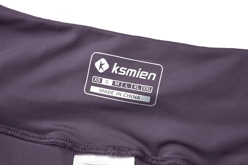 Ksmien Women's 2 in 1 Running Shorts with Liner Phone Pockets - color: Grey Purple, size: X-Small