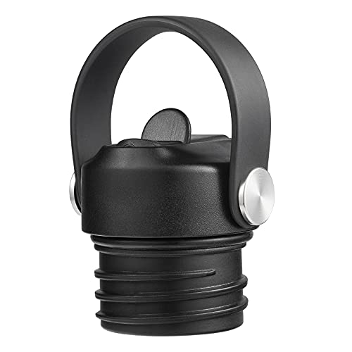 RRegeny Straw Lid fits Hydro Flask Standard Mouth, 21 24 oz, Sports Flex Cap Water Bottle Accessories Replacement Top - color: Black+1pack
