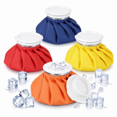 Honoson 4 Pack Reusable Ice Bag Hot Cold Bag Leakproof, Multicolored Style - style: Multicolored Style