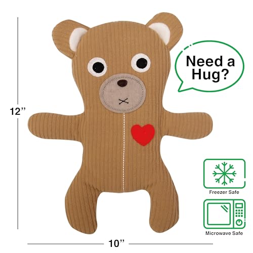 GAMAGO Heatable Huggable Bear 12 Inch - Microwave Heating Pad Plush, Freezable Stuffed Animal, Lavender Scented Warm Cold Pack Gift for Kids and Adult