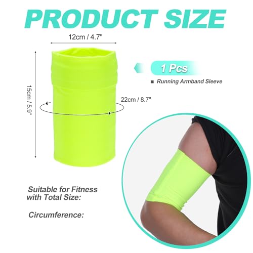 Cell Phone Armband Sleeve, Universal Arm Band Fluorescent Yellow - color: Fluorescent Yellow