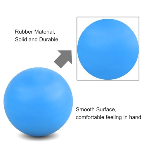 WOVTE Massage Lacrosse Ball Therapy for Sore Muscles Myofascial Release - color: Blue