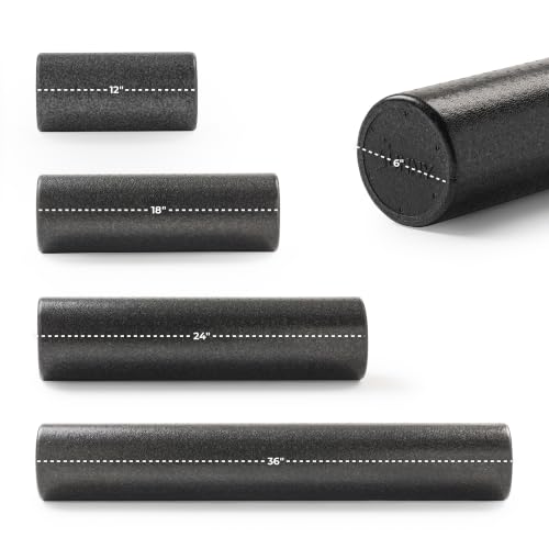 Sunny Health & Fitness 36" Black High-Density Yoga Foam Roller - color: Black, size: 36-Inch