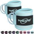 Ankle Straps for Cable Machines, Leg Straps for Glute Kick Back Accessories - color: Macaron Blue