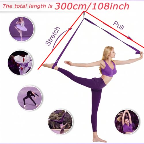 Door Leg Stretcher Strap 118in Yoga Band Anchor Splits
