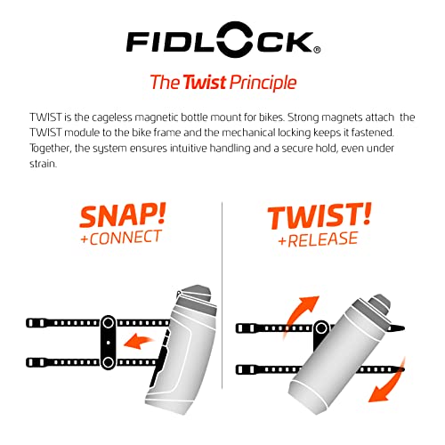 FIDLOCK Twist Replacement Bottle 590ml/20oz, Bottle Only, Clear - color: Clear, style: 590ml/20oz