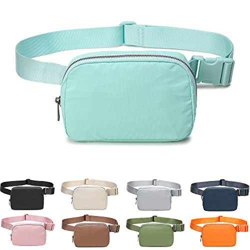 Fanny Belt Bag Waist Pack Crossbody Bags Bum Bag for Running Hiking Travel Workout Adjustable Strap for Women (light blue) - color: light blue