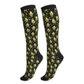 Avocado Compression Socks Women Men Knee High Stock for Running Work Support Nurses Travel - color: Avocado