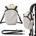 Backpack Strap Attachment Bag, Portable Phone Pocket & Water Bottle Holder Pouch for Outdoor Hiking, Travel, Cycling (Gray) - color: Gray