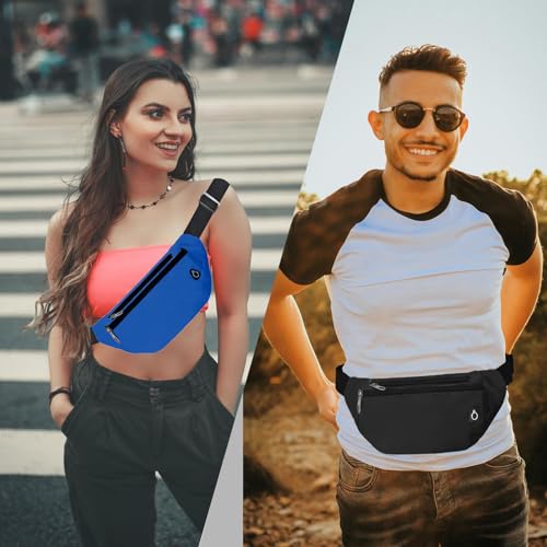 Fanny Pack for Women Men,Crossbody Water Resistant Sports Waist Bag Pack - color: 1pack-yellow