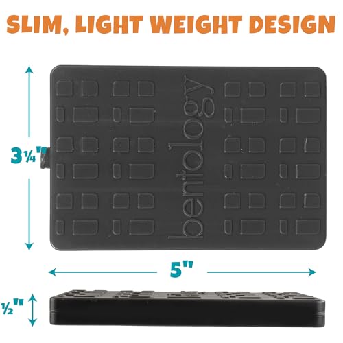 Kids Hard Ice Packs 3 Pack, Slim Reusable Freezer Packs for Lunch Boxes - color: Black Brick
