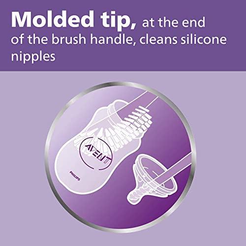 Philips Avent Baby Bottle and Nipple Brush, Gray - size: 1 Count (Pack of 1)