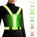 LED Reflective Vest, Rechargeable Light Up Running Vest