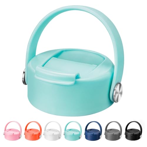 Flip Lid with Handle for Hydro Flask 12 16 20 32 40 64 oz Wide Mouth Bottle - color: Green