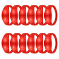 12 Pcs LED Glow Bracelets Sound Activated Flashing Light Up Bracelet for New Years Eve Glow in the Dark Party Supplies Christmas Party Favors Birthday Gift Carnival Concerts Night Events - color: Red