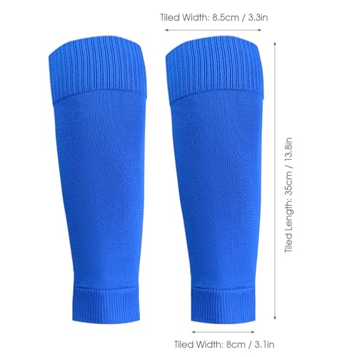 HUIOP Sock,Running Leg Socks, 1 Pair Shin Guard Socks Men Women Soccer Shin Socks Football Calf Sleeves - color: Blue