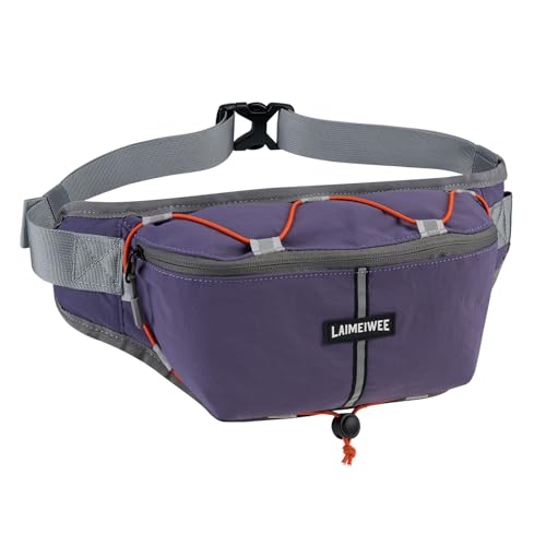 2L Fanny Pack for Women Men, Anti‑theft Waist Bag with RFID Blocking - color: Purple