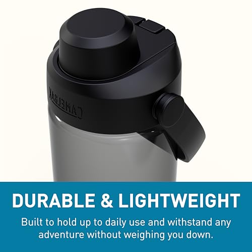 CamelBak Thrive Chug Water Bottle, High Flow Lid Design for Quick Everyday Hydration and Active Use, 20oz, Charcoal - color: Charcoal, size: 20 Ounces