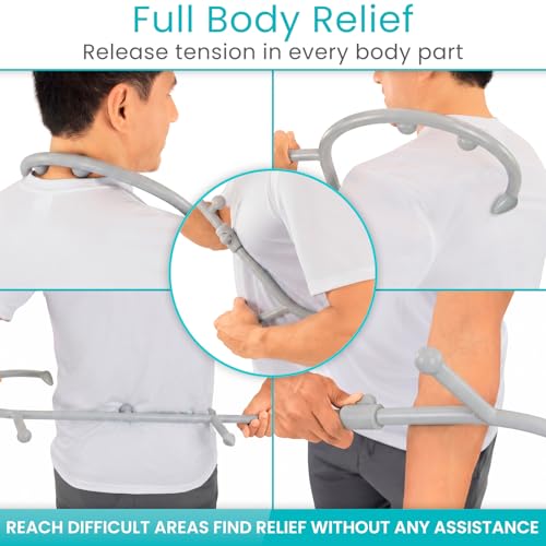 Vive Back and Neck Massager Cane - Trigger Point Massage Tools for Pain - style: Massage Cane