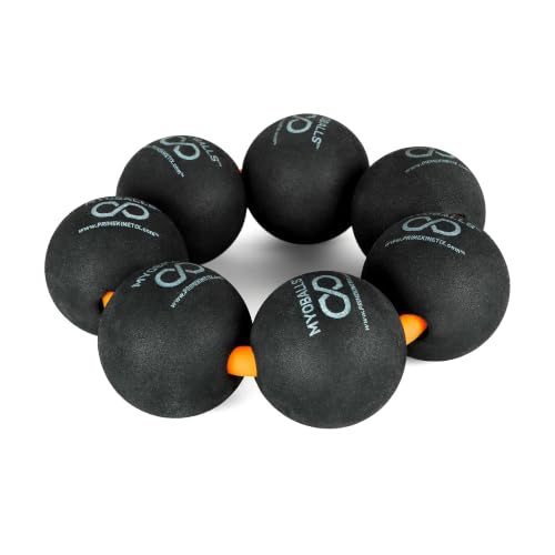 PRIMEKINETIX MyoBalls Massage Therapy Balls - 360° Relief for Plantar Fasciitis, Shin Splints, Tight Calves & IT Band - Deep Tissue Trigger Point Tool for Athletes & Active Lifestyles - 7 Ball Set - size: MyoBalls Pro 7