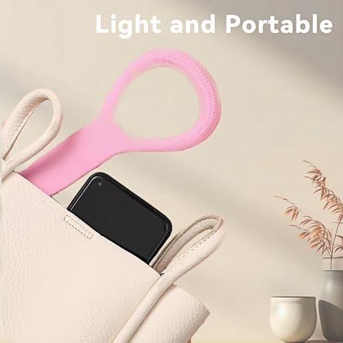 Figure 8 Fitness Resistance Bands with Handles for Working Out - color: Pink