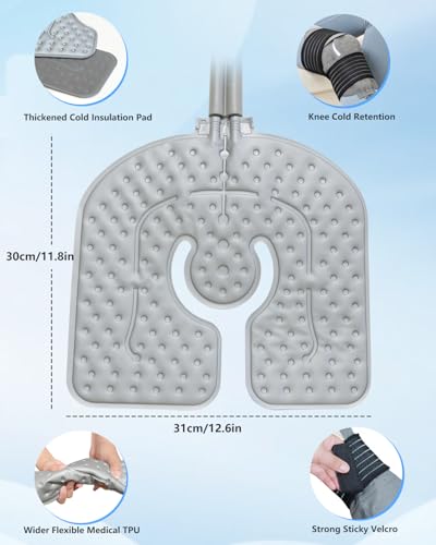 Ice Machine for Knee After Surgery, 10QT Portable Cold Therapy Machine - color: White