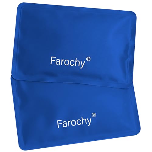 Reusable Ice Packs for Lunch Boxes, 2Pcs Soft Ice Packs for Cooler Gel Pack - color: Blue