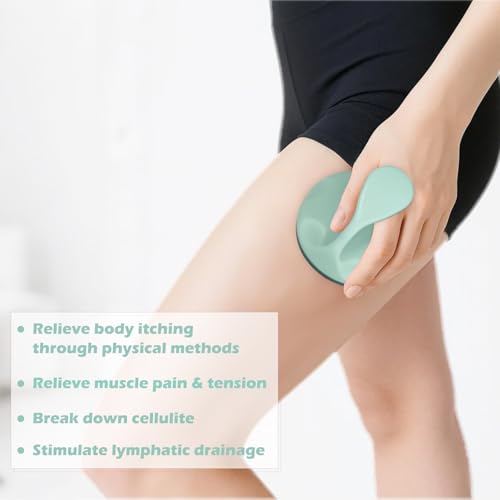 Lymphatic Massage Roller for Cellulite Remover Body Sculpting - Handheld Cellulite Massage Tool for Body Bloat Blood Circulation Lymphatic Drainage Green - color: Green